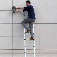 Amazon.com: AMDHZ Ladder Multi-Purpose Telescopic Ladder Single Straight Ladder Extendable Aluminium Portable 2.0m/6.2m for Household Daily Office Home (Size : 7ft/2.0M) : Tools & Home Improvement