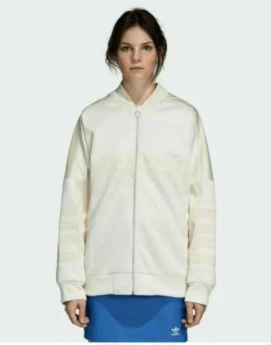 Adidas Originals Track Jacket Women’s Size Xl Chalk White Dh4199