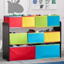 Delta Children Deluxe Multi Bin Toy Organizer with Storage Bins