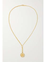FOUNDRAE Forever and Always a Pair 18-karat gold diamond necklace | NET-A-PORTER