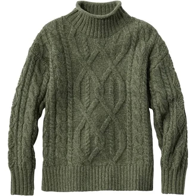 L.L.Bean Women's 1912 Heritage Wool Blend Mockneck Sweater