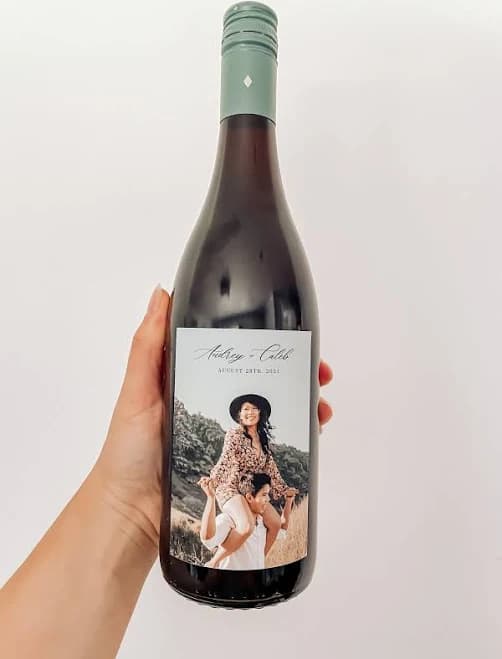Personalized Wedding Wine Label