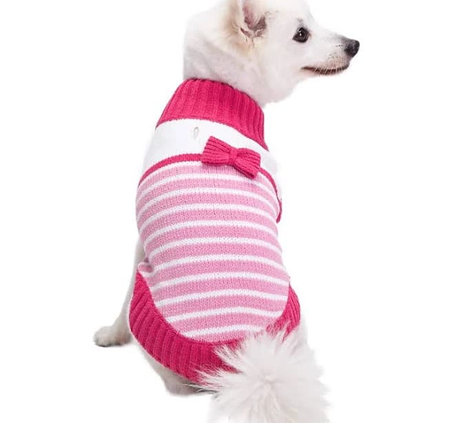 Blueberry Pet Pinky Princess Designer Chenille Dog Sweater