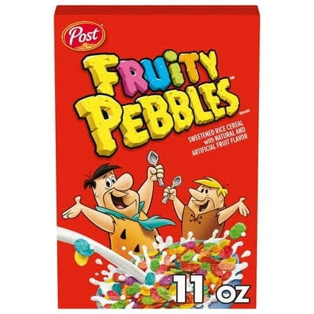 Post Fruity Pebbles Cereal Gluten-Free 10 Vitamins/Minerals