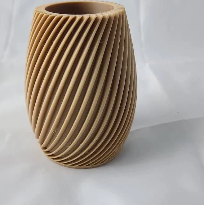 Pen Holder Twist Geometric (egg) Shape Pencil Holder Desk Organizer 3D Printed