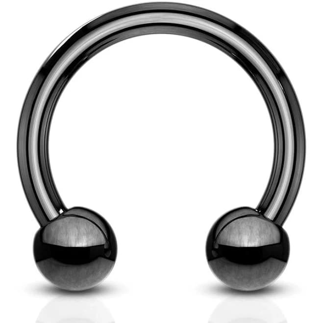 Titanium Horseshoe Circular Barbell Nose Septum Helix Piercing