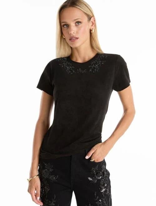 Amaya Floral Sequin T-Shirt