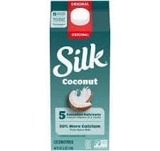 silk original dairy free vegan coconut milk, 64 fl oz (2 qt) 1.89 l