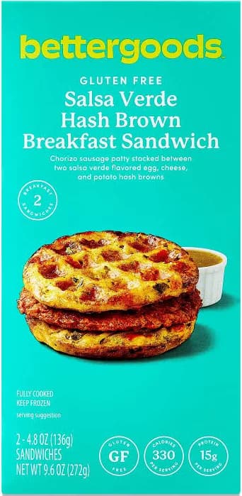 Bettergoods Gluten-Free Salsa Verde Hash Brown Breakfast Sandwiches