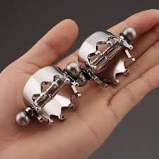 Magnetic Nipple and Breast Stimulator toggle clamps for BDSM Play - Perfect for Couples' Flirting and Adult Games