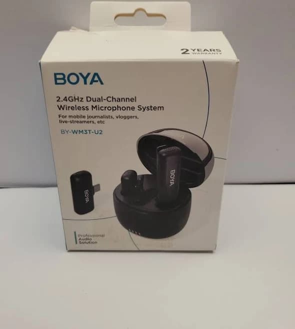Boya Wireless Lavalier Lapel Microphone For Android C Type By-wm3t-u2