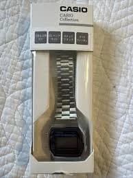 CASIO A-168WA-1A2WJR Digital Watch Stainless Steel Band