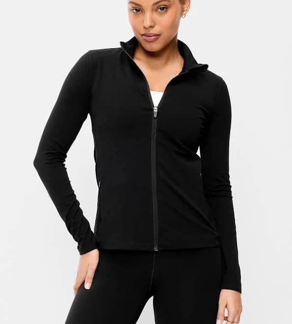 Old Navy Women's Studiosmooth Full-Zip Jacket