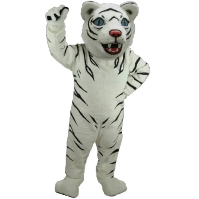 Black And White Tiger Mascot Costume | Anderson's