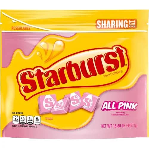 All City Candy Chewy Starburst Strawberry Fruit Chews Bag