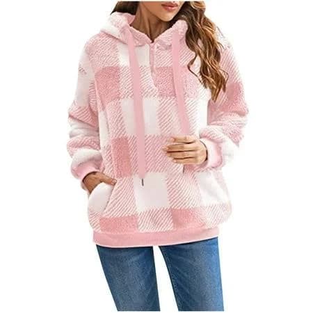 Women's Oversized Sherpa Pullover Hoodies