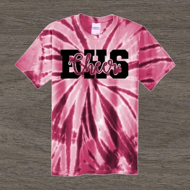 Custom Tie Dye Cheer Team Shirts