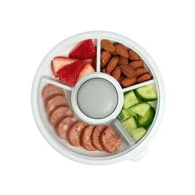 Kids' Small Snack Spinner Slide Baby and Toddler Food Storage Container