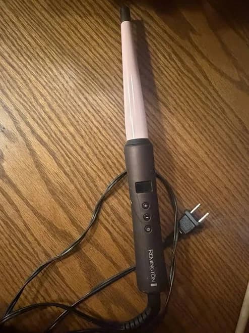 Remington Curling Wand Digital Display Pink Black Electric Hair