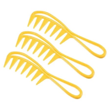 Unique Bargains 3 Pcs Wide Tooth Anti Static Detangling Hair Comb