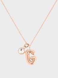 Rose Gold Alphabet 'G' Charm - Rose Gold - CHARLES & KEITH US