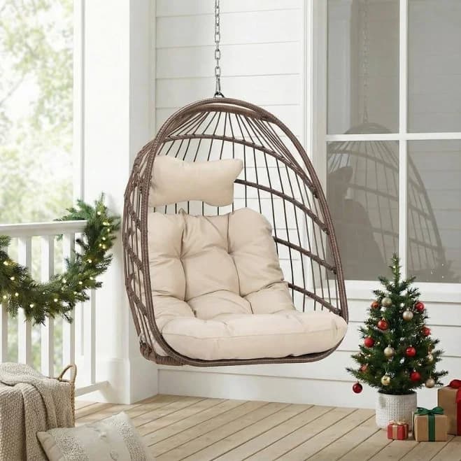 FINCATI Indoor Luxury Hanging Egg Chair