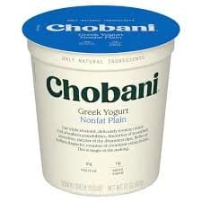 Chobani Yogurt, Greek, Nonfat, Plain