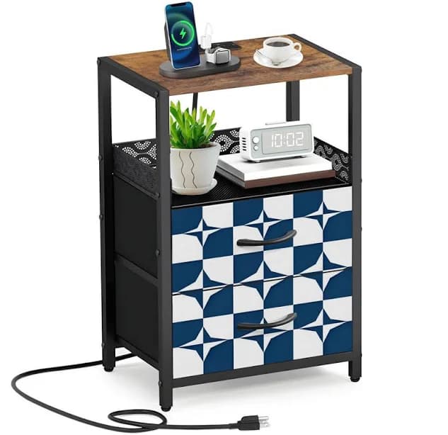 Ebern 24.2" 2 - Drawer Nightstand