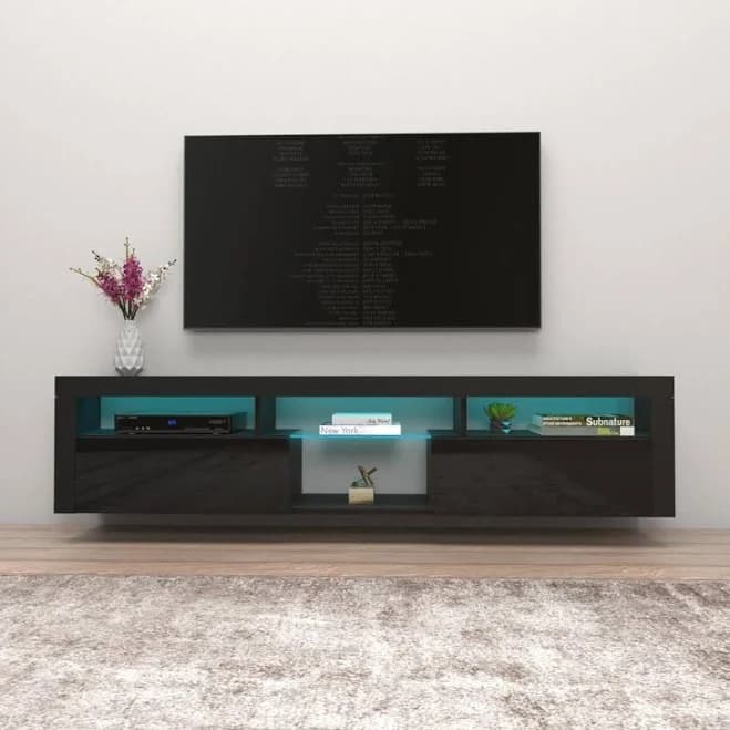 Meble Furniture & Rugs Bari 200 Wall Mounted Floating TV Stand