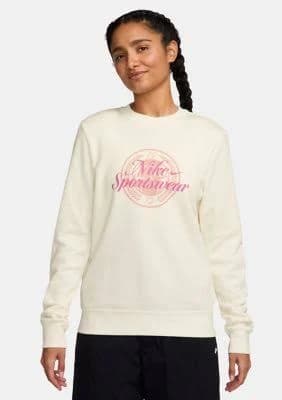 Nike Women's Sportswear Club Fleece Graphic Crewneck Sweatshirt