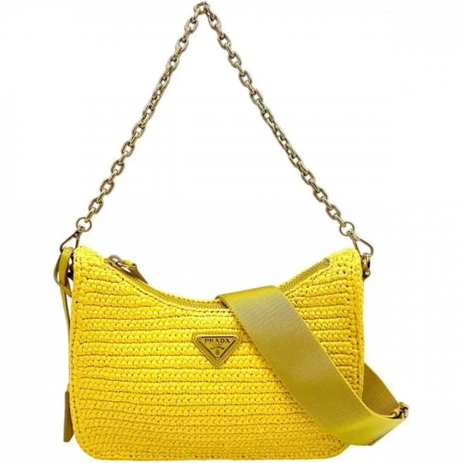 Prada Re-Edition 2005 Raffia Shoulder Bag