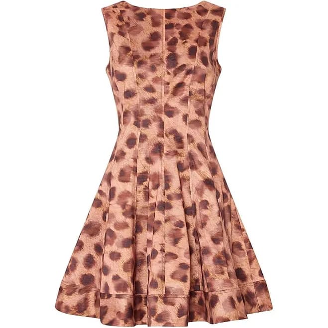 Milly Women's Poppy Leopard Print Taffeta Mini Dress