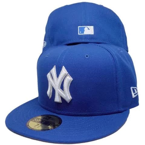 New York Yankees 09 WS Custom New Era 59Fifty Fitted - Royal White Silver 6 7\/8