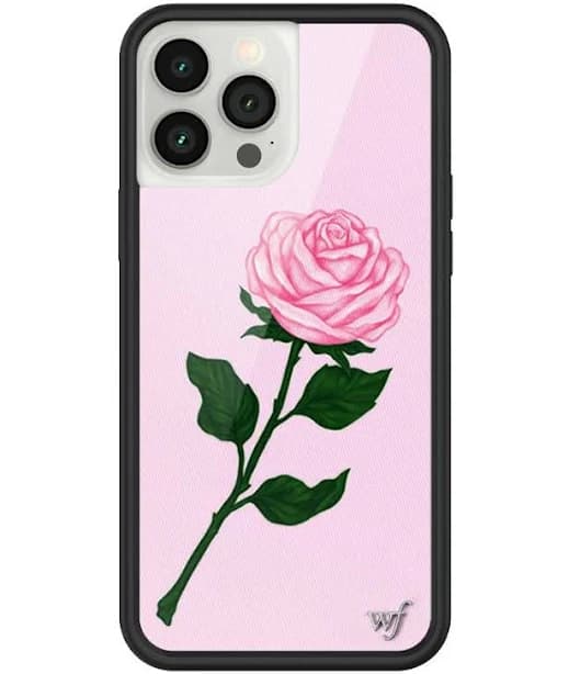 Wildflower Pink Rose iPhone case