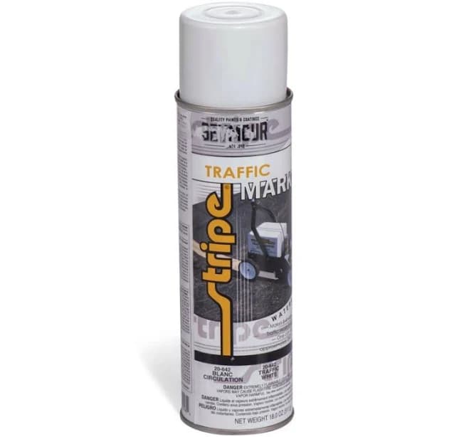 Seymour Spray Paint, White, 18 oz. Aerosol Can, Workplace, Emergency & Industrial Safety Signs, PNT8200-WH