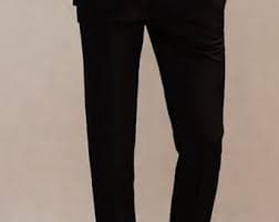 Men's Black Tuxedo: 3-piece Stylish Wedding Suit - Etsy