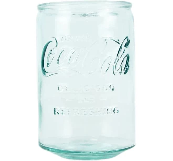 Coca-Cola Can Shaped Recycled Glass 20oz