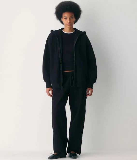 Aritzia Cozy Sweatfleece Boyfriend Zip Hoodie