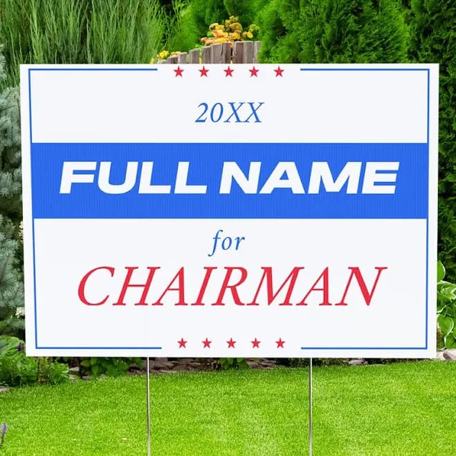 Custom Election Yard Signs