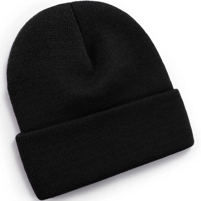 UNIESX Toptie Cuffed Knit Beanie Hat