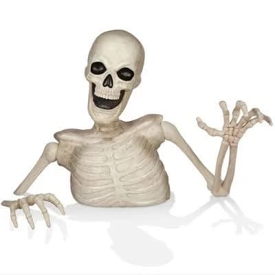 BOO BOX Halloween Groundbreaking Skeleton Scary Outdoor Halloween Yard Decorations