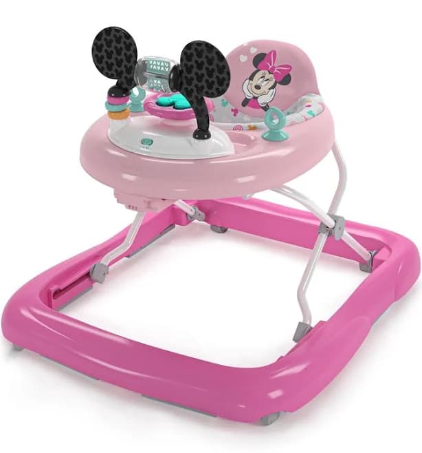Bright Starts Disney Baby Minnie Mouse Forever Besties 2-in-1 Baby Activity Walker