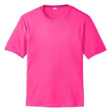 Mafoose Men's Active T Shirts Crew Neck High Visible Sun Protection Cool Dry Fit Athletic Workout Running T-Shirts Neon Pink XS - Walmart Business Supplies