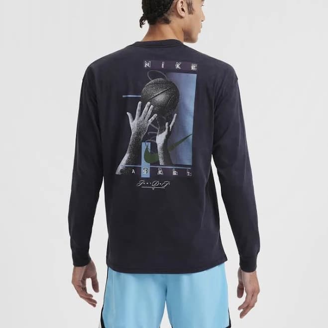 Nike Men's Max90 Relaxed Fit Long-Sleeve Basketball T-Shirt