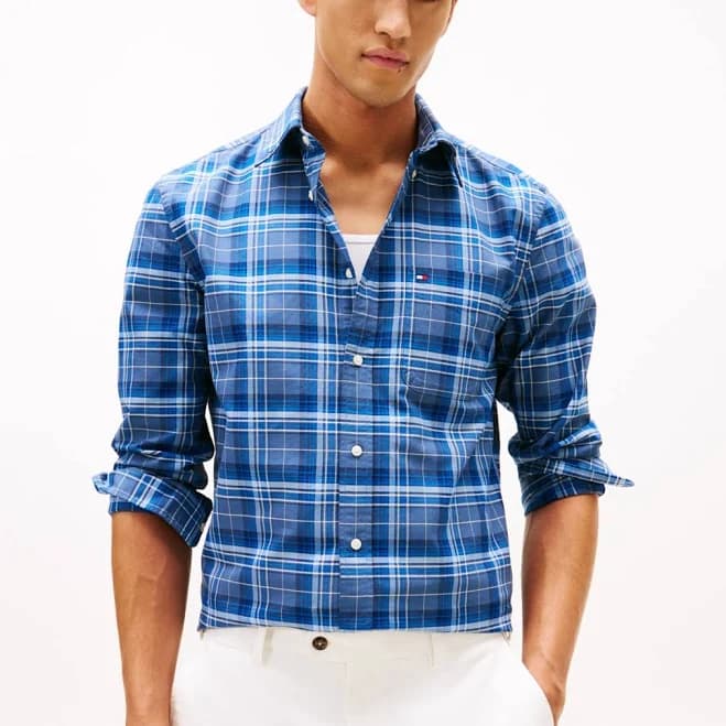 Tommy Hilfiger Men's Heritage Oxford Plaid Shirt