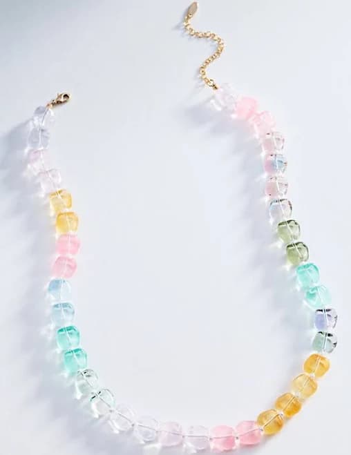 Anthropologie Resin Beaded Necklace