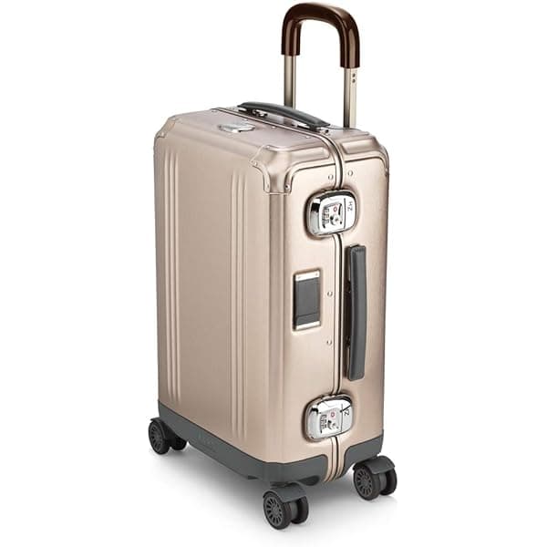 Amazon.com | FPM Milano Bank 76 Spinner, Durable and Luxurious Luggage Made in Italy, 4-wheel Spinner for Smooth Travel, Integrated TSA Lock, Fine Leather Straps, Caviar Black, Check-In 30-Inch | Carry-Ons