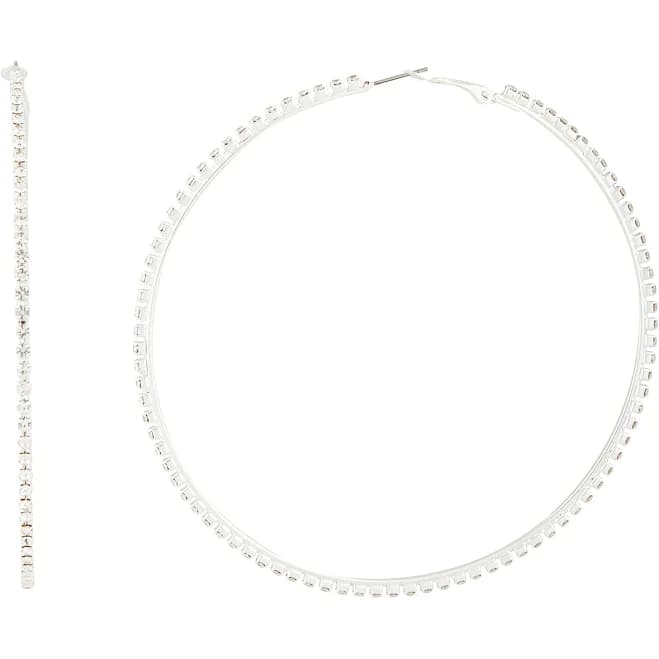 Lovisa Silver Diamante Hoop