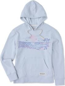 Life Is Good Women's Halftone Beach Vibes Fleece Hoodie