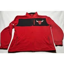 Adidas Chicago Bulls Track Jacket Warm Up Shooting Basketball NBA Full Zip XL
